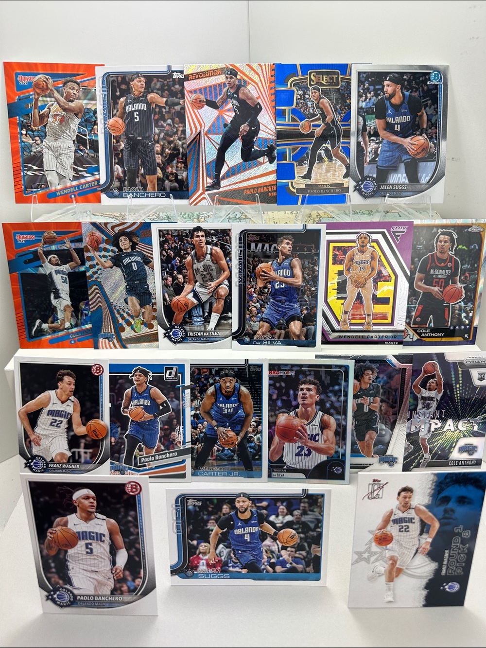 Paulo Banchero Magic lot of 20 w/ Wagner/Suggs/Carter + Black/Anthony rookies
